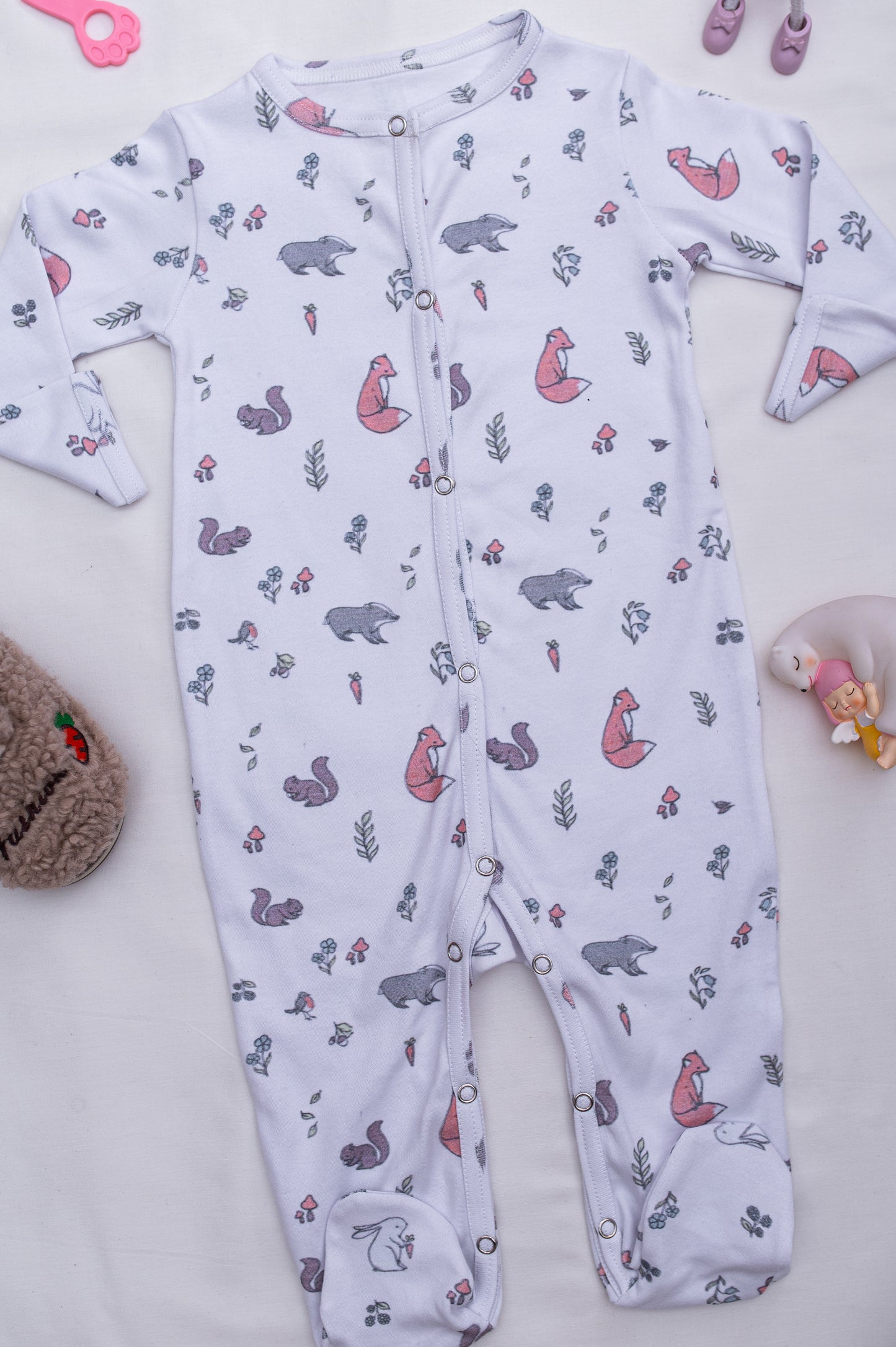 White baby romper