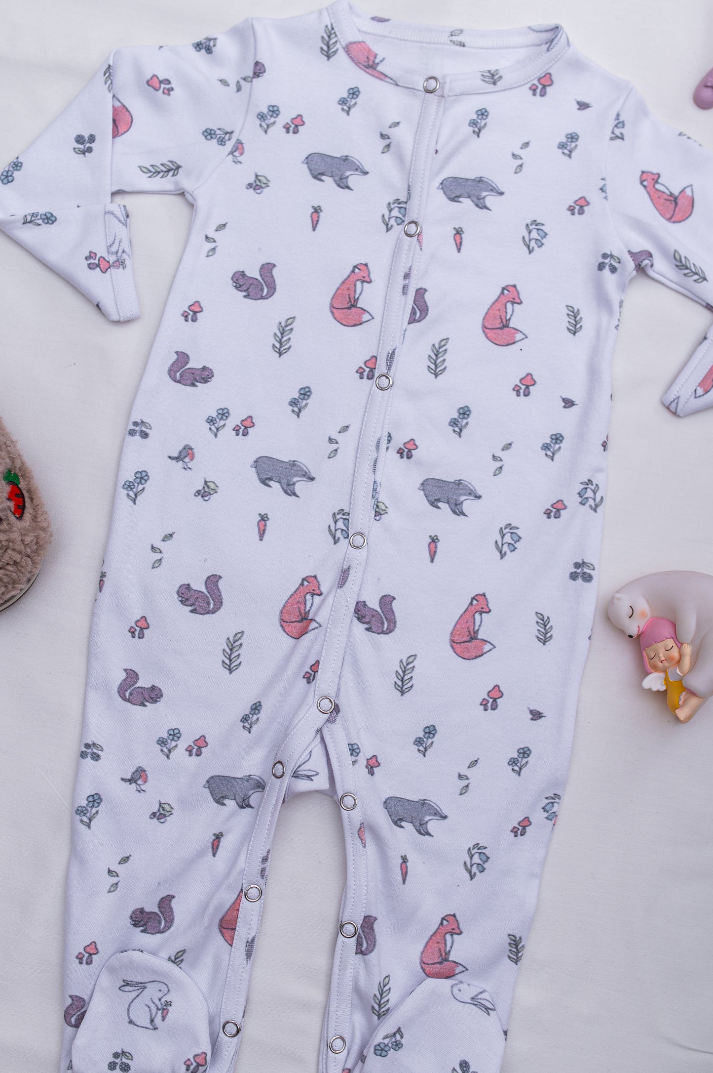 White baby romper