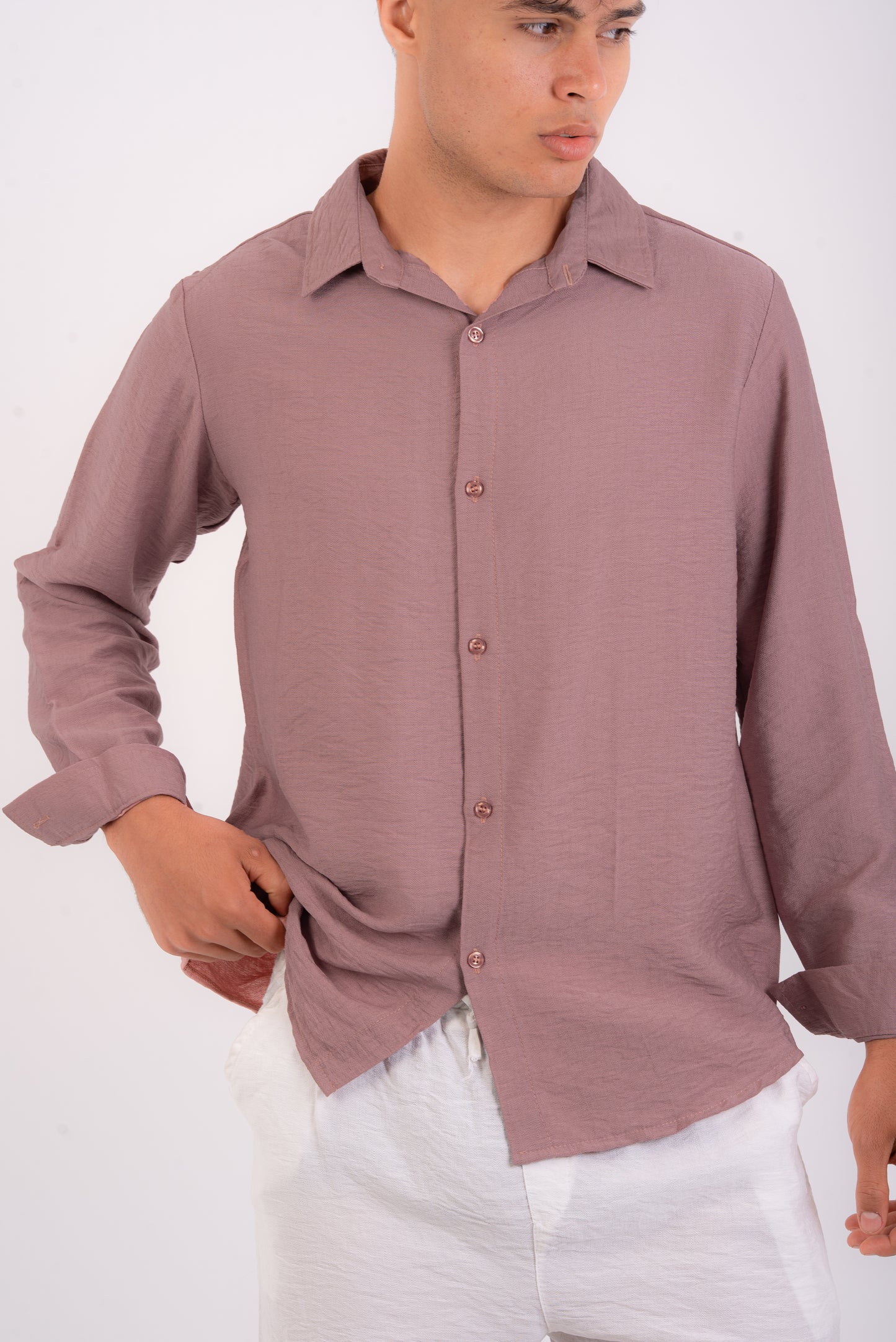 Cashmere linen shirt