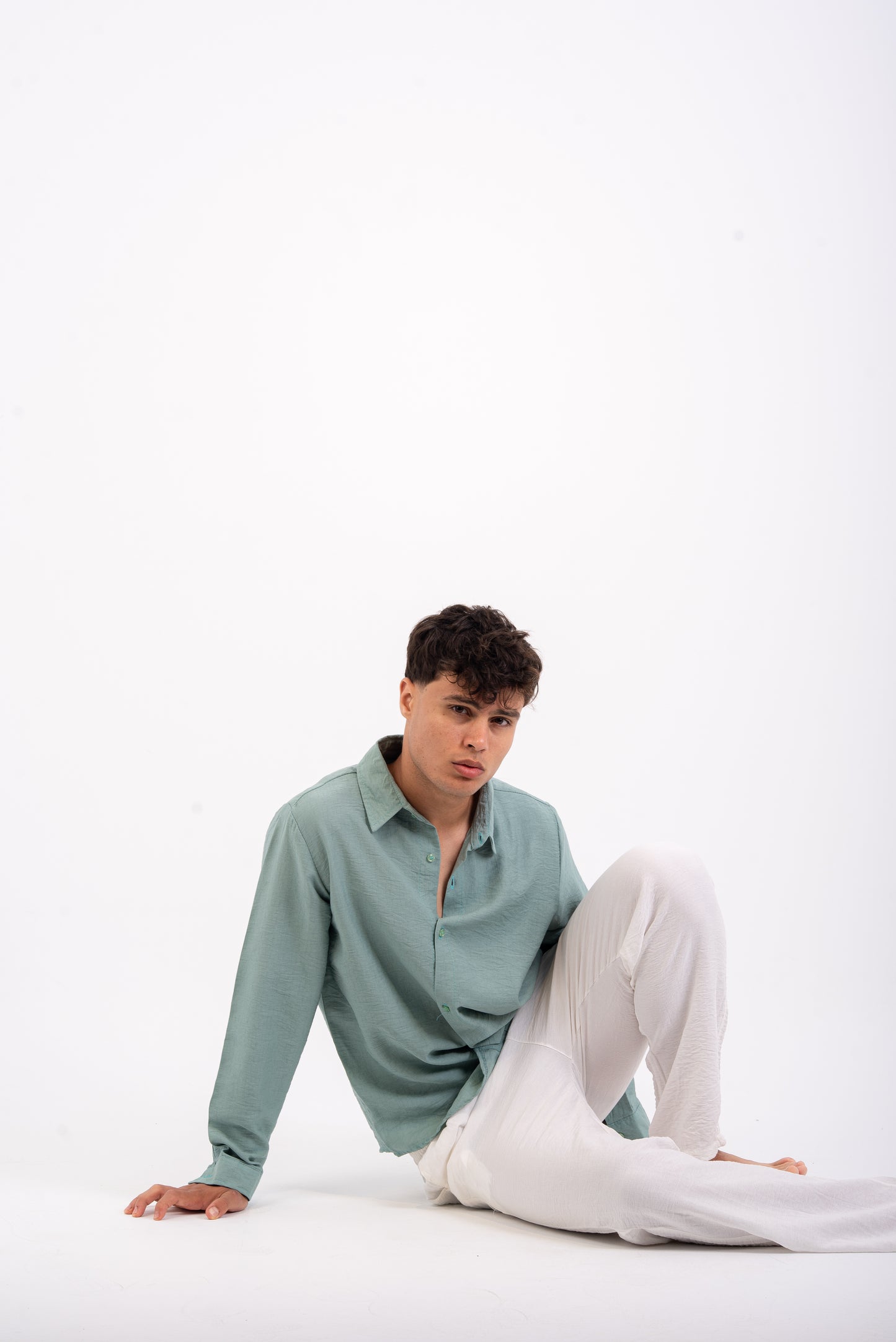 Light Green linen shirt