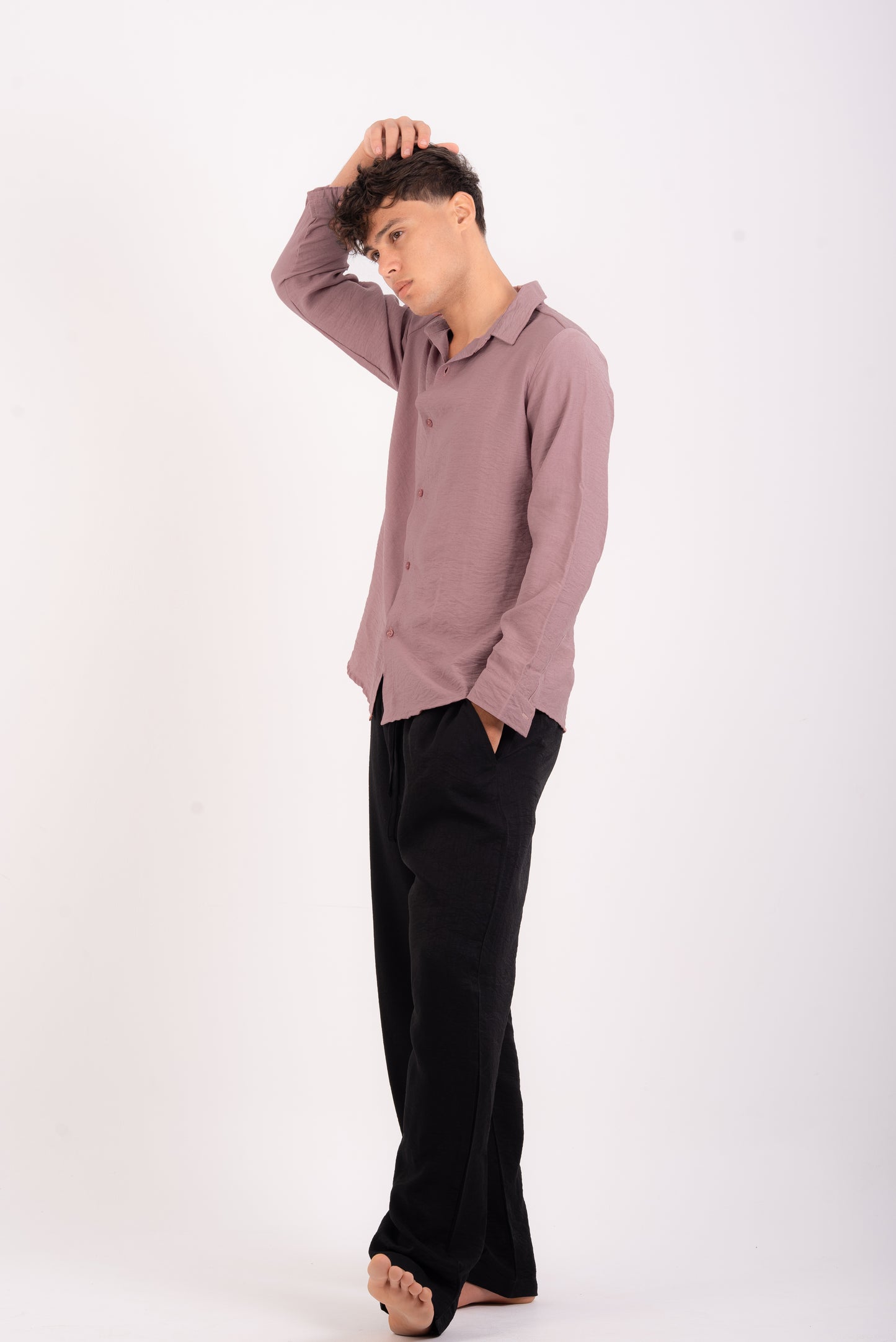 Cashmere linen shirt