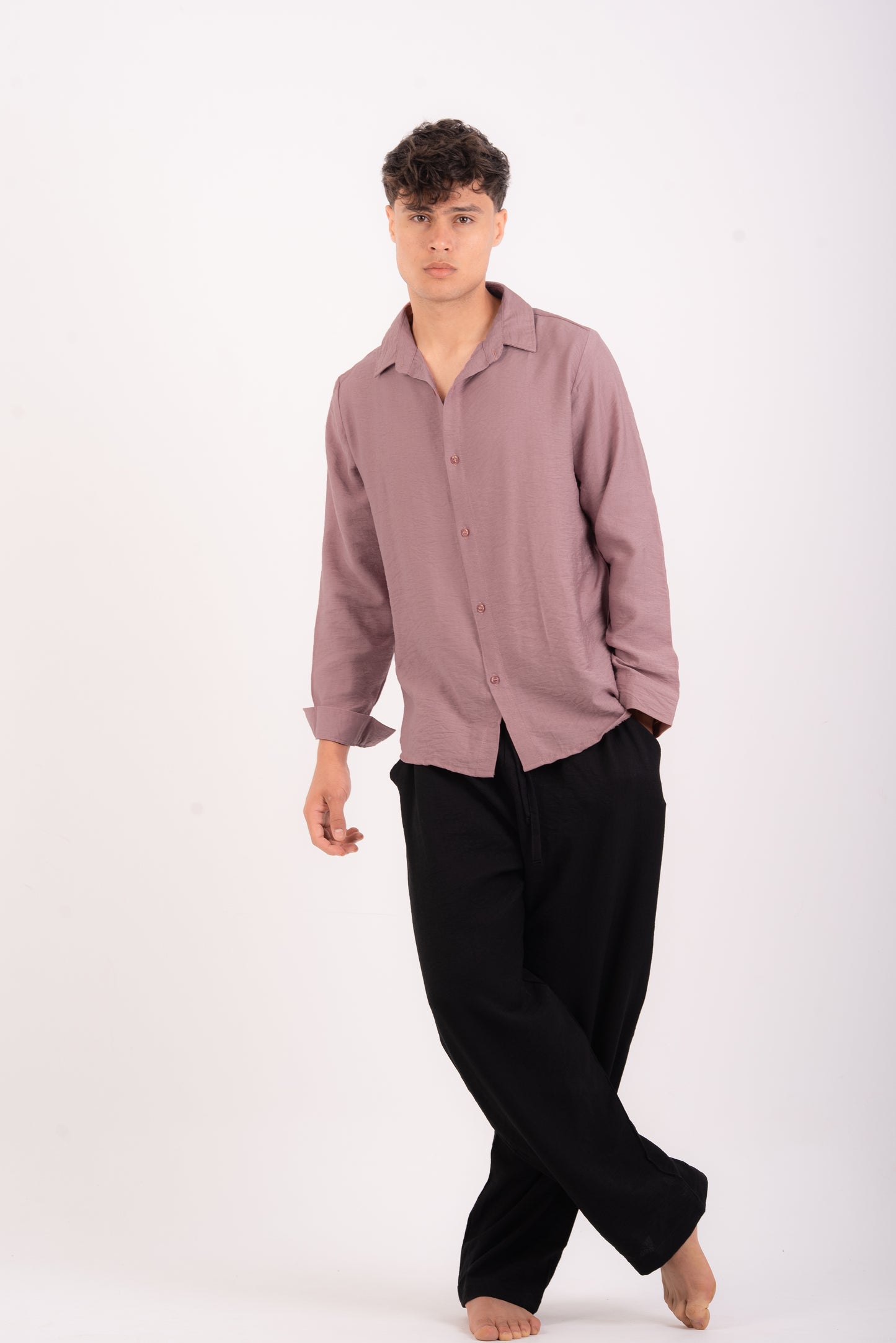 Cashmere linen shirt