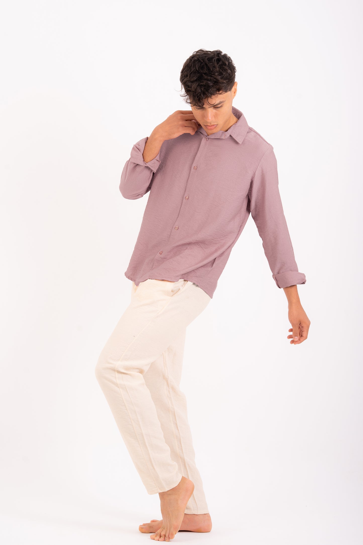 Cashmere linen shirt