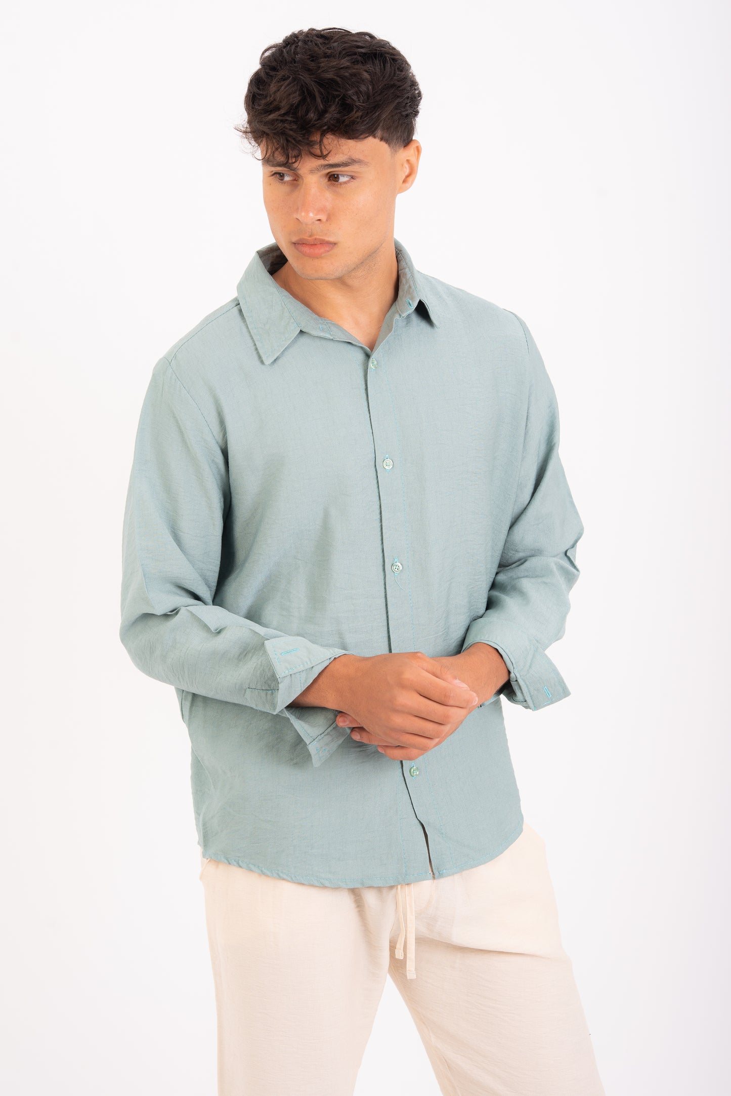 Light Green linen shirt