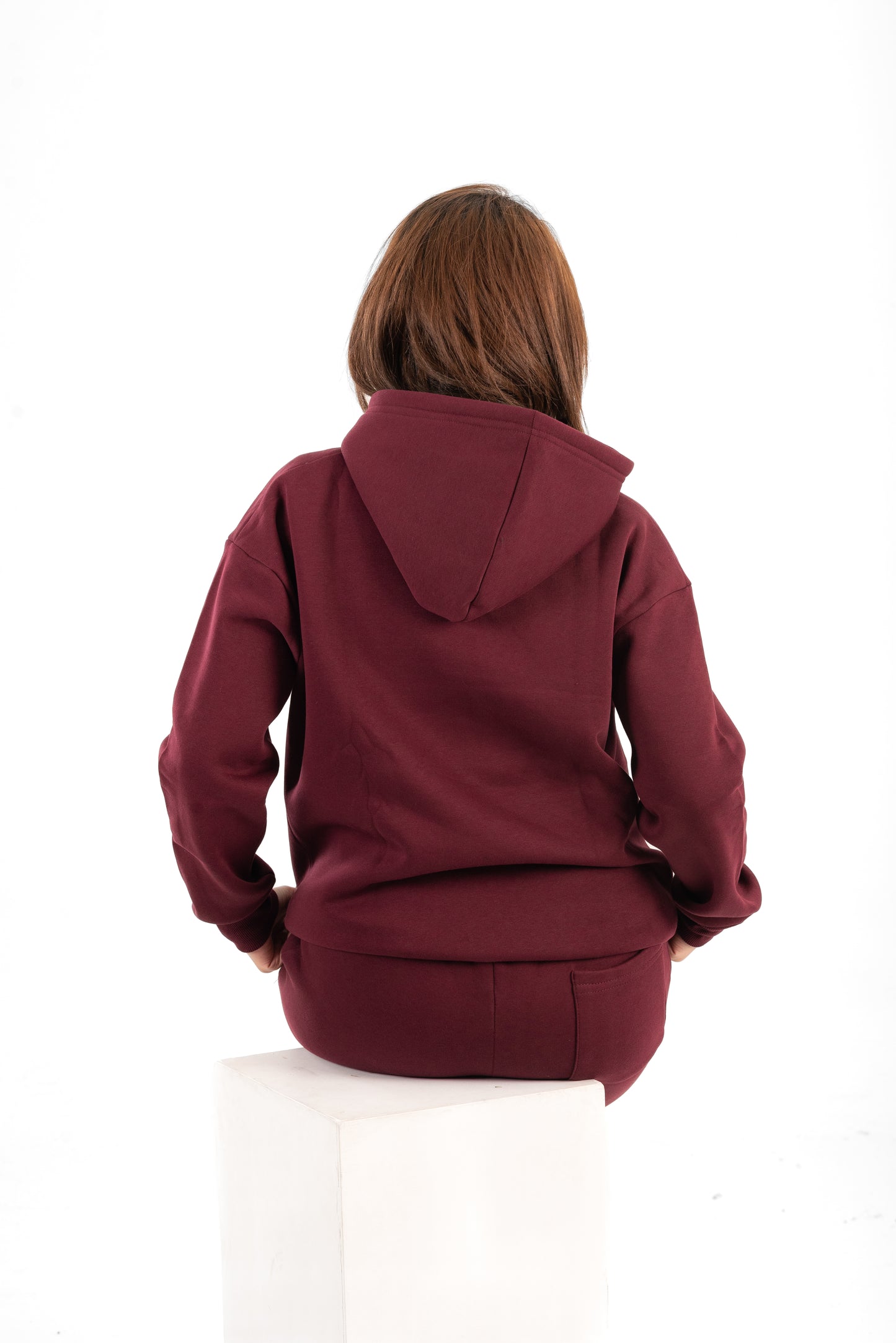 Burgundy Basic Hoodie