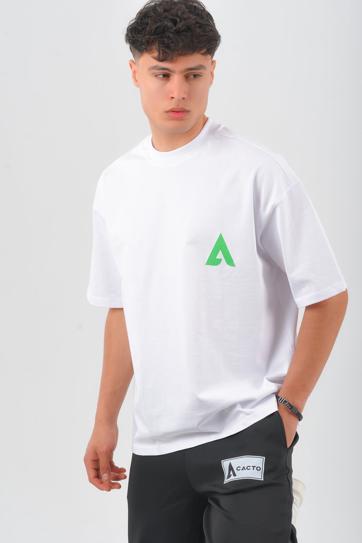 White CACTO world Oversized T-shirt