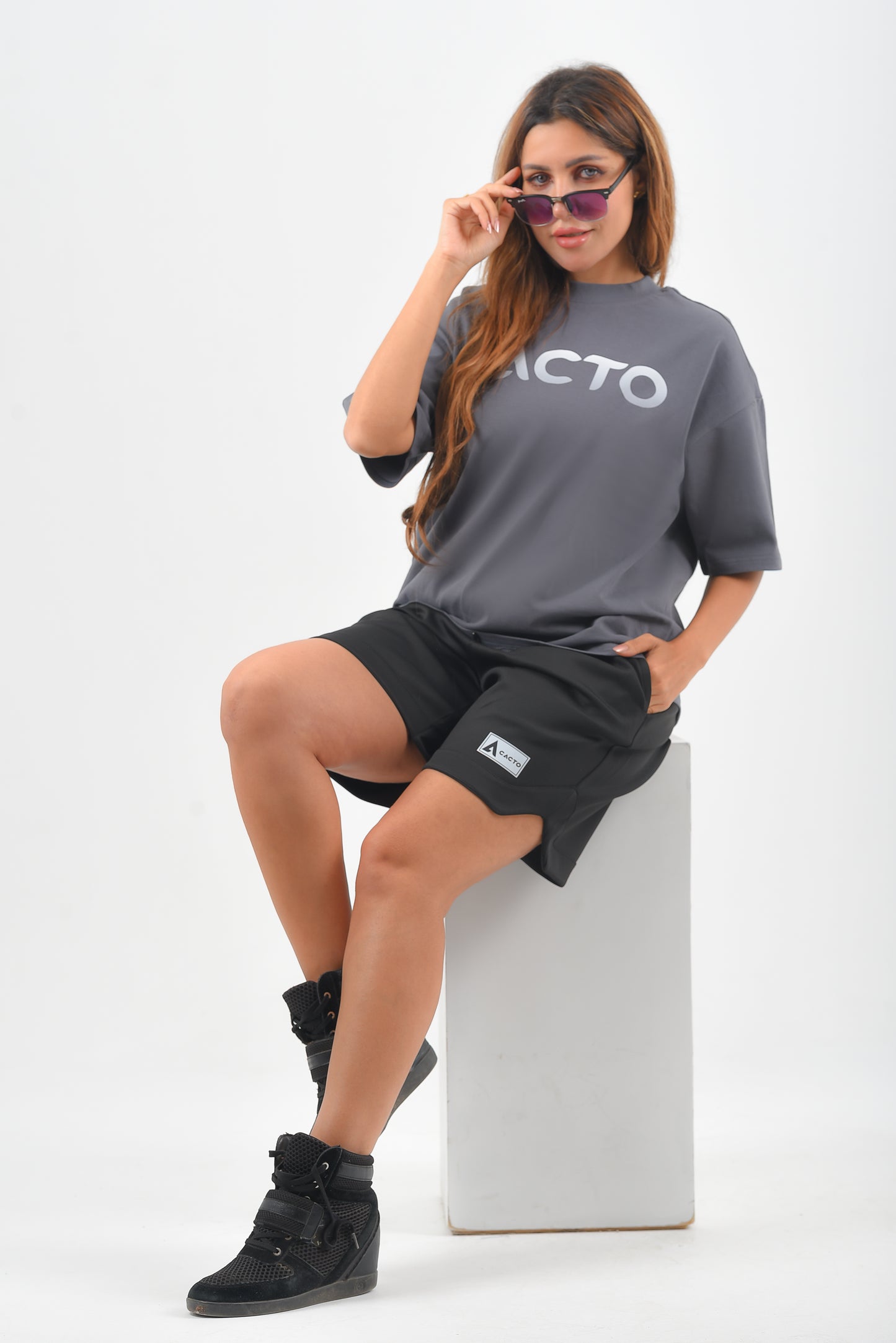 Gray Oversized T-shirt