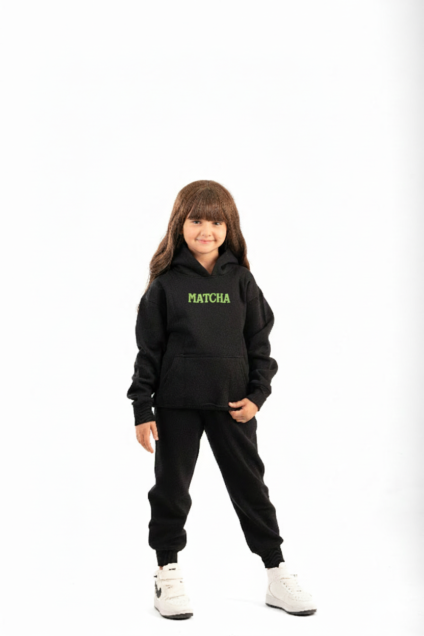 Black MATCHA LATEE KIDS SET
