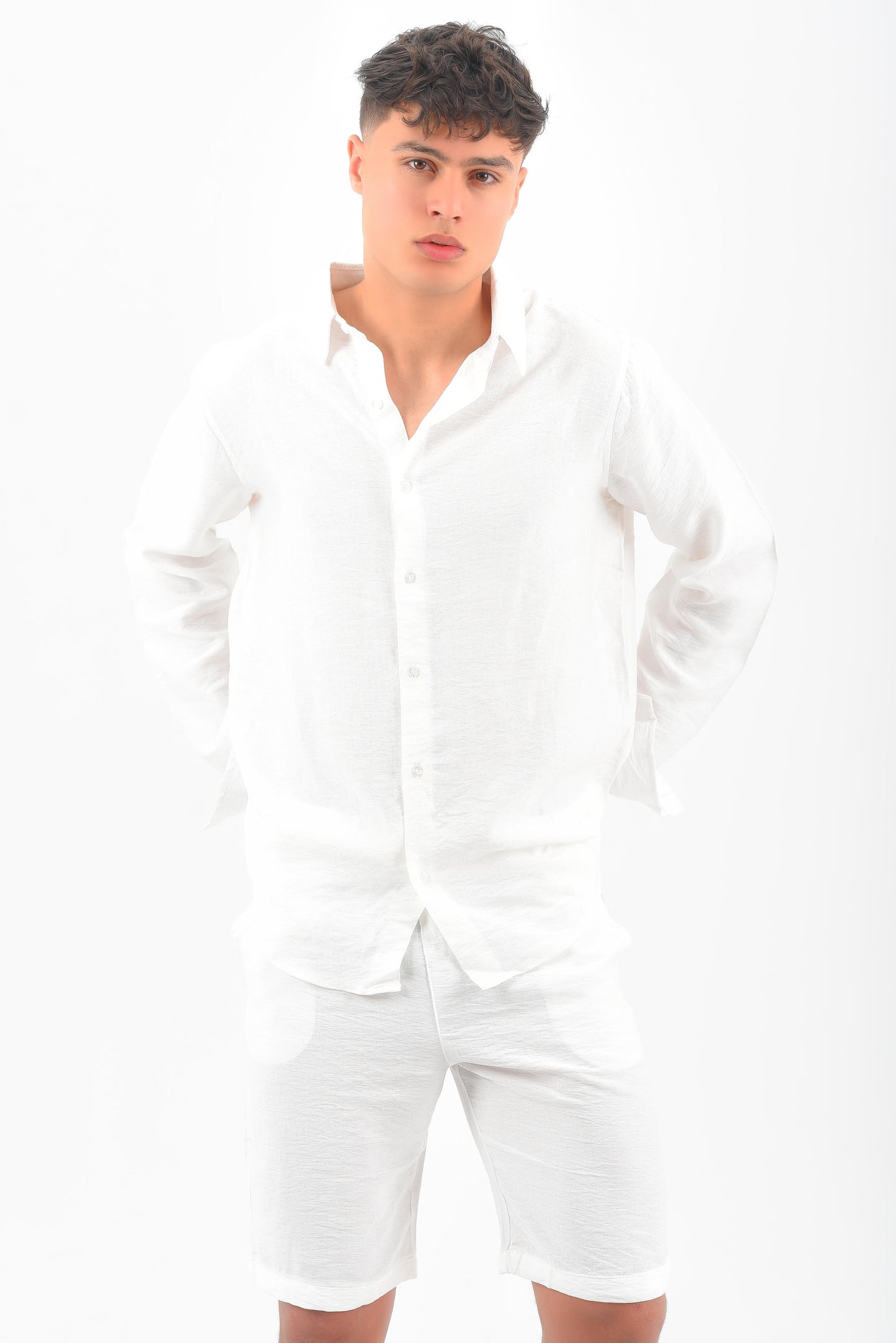 White linen shirt