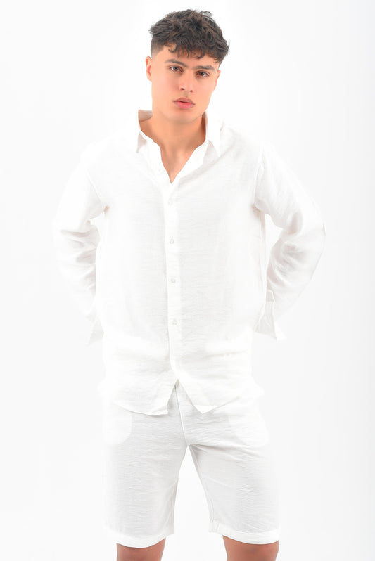 White linen shirt