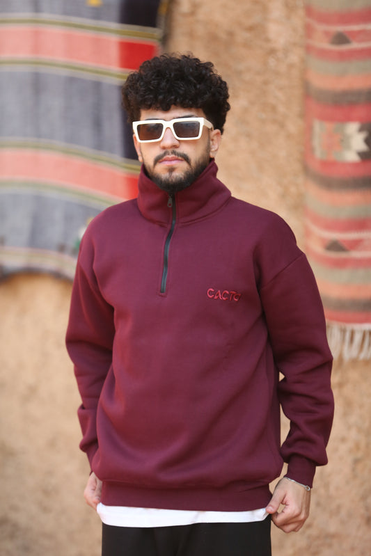 Burgundy sweatshirt