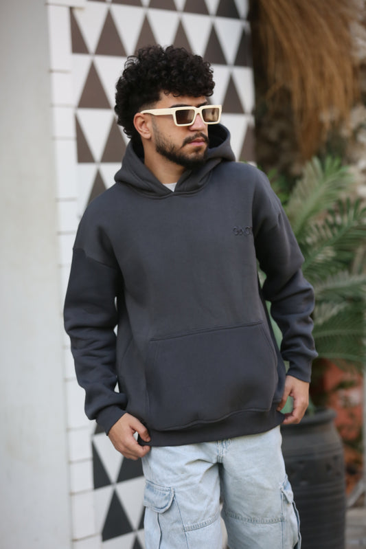 Gray Basic Hoodie