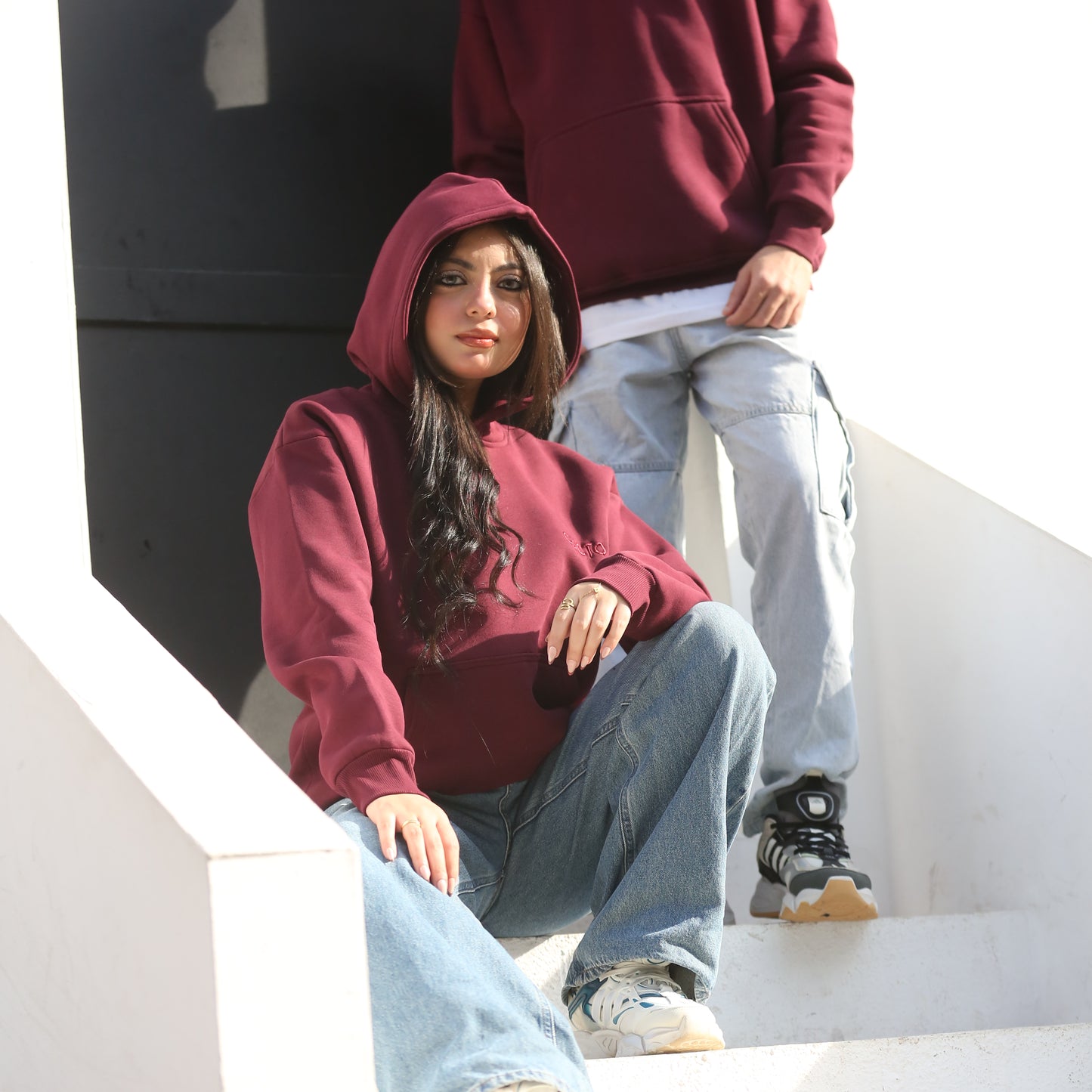 Burgundy Basic Hoodie