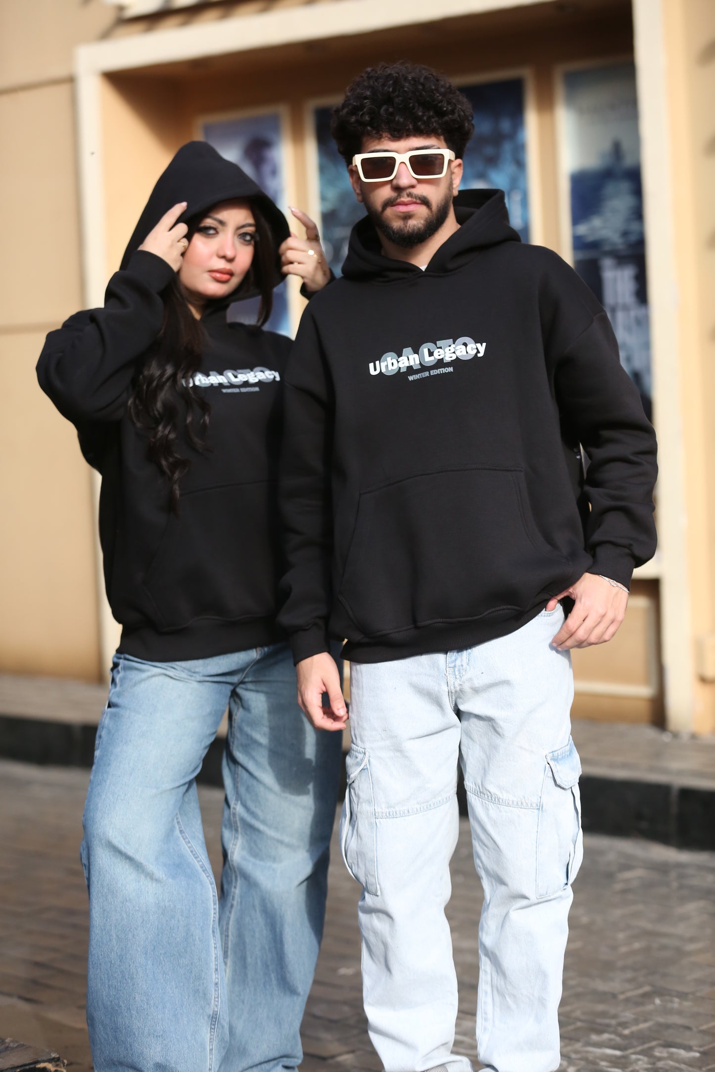 CACTO FUEL Black Printed Hoodie