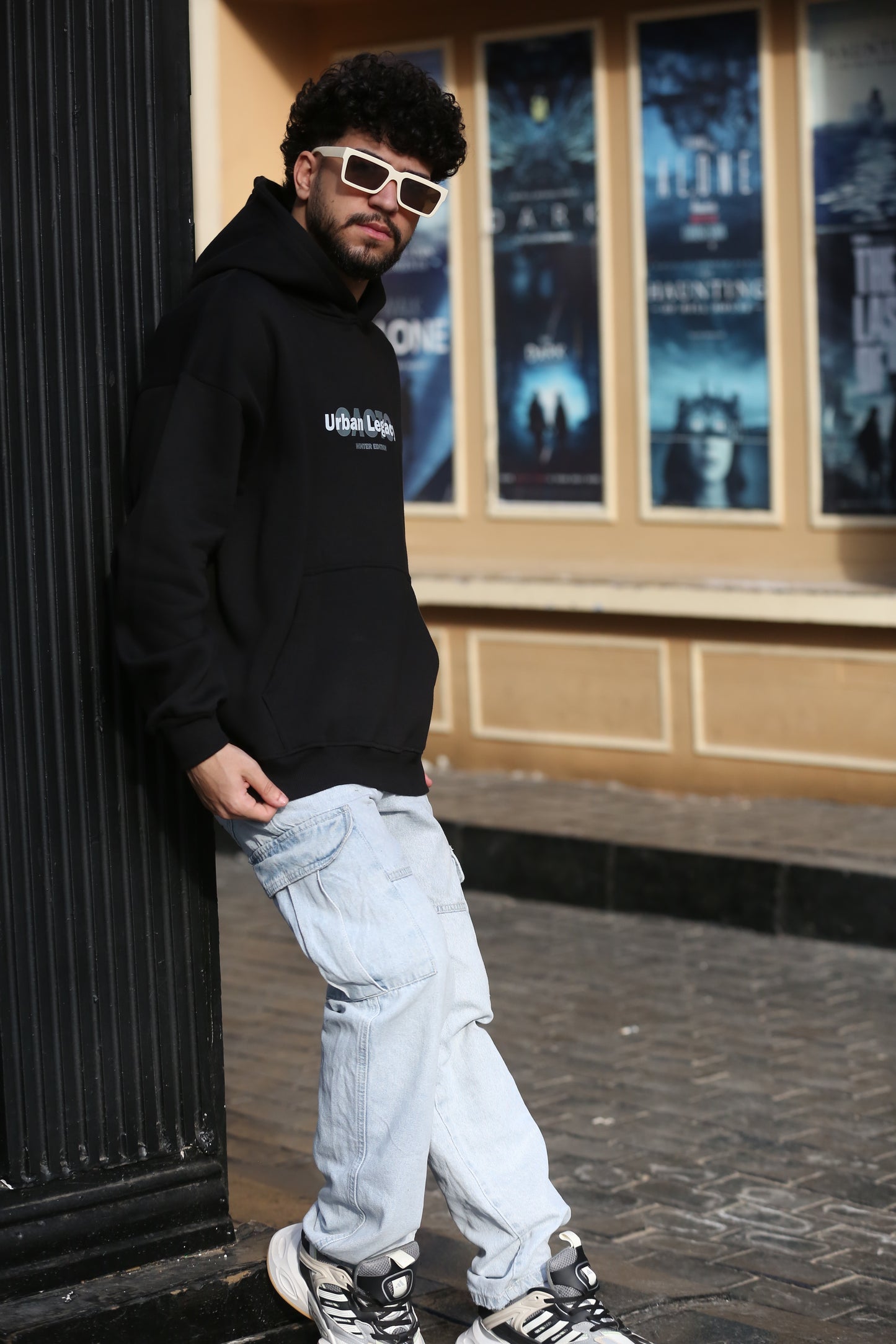 CACTO FUEL Black Printed Hoodie