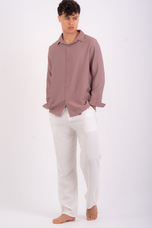 Cashmere linen shirt