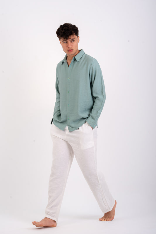 Light Green linen shirt