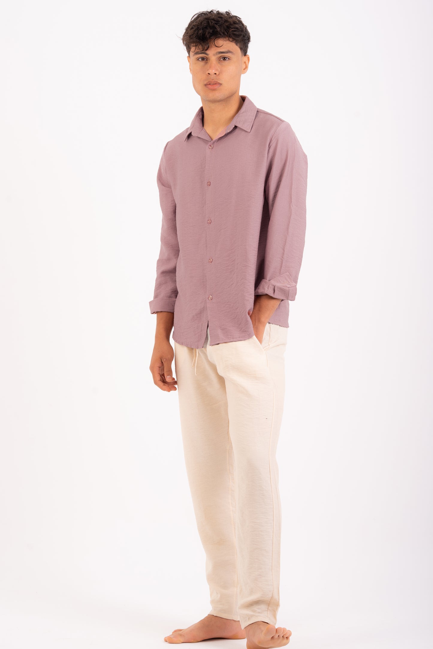 Cashmere linen shirt