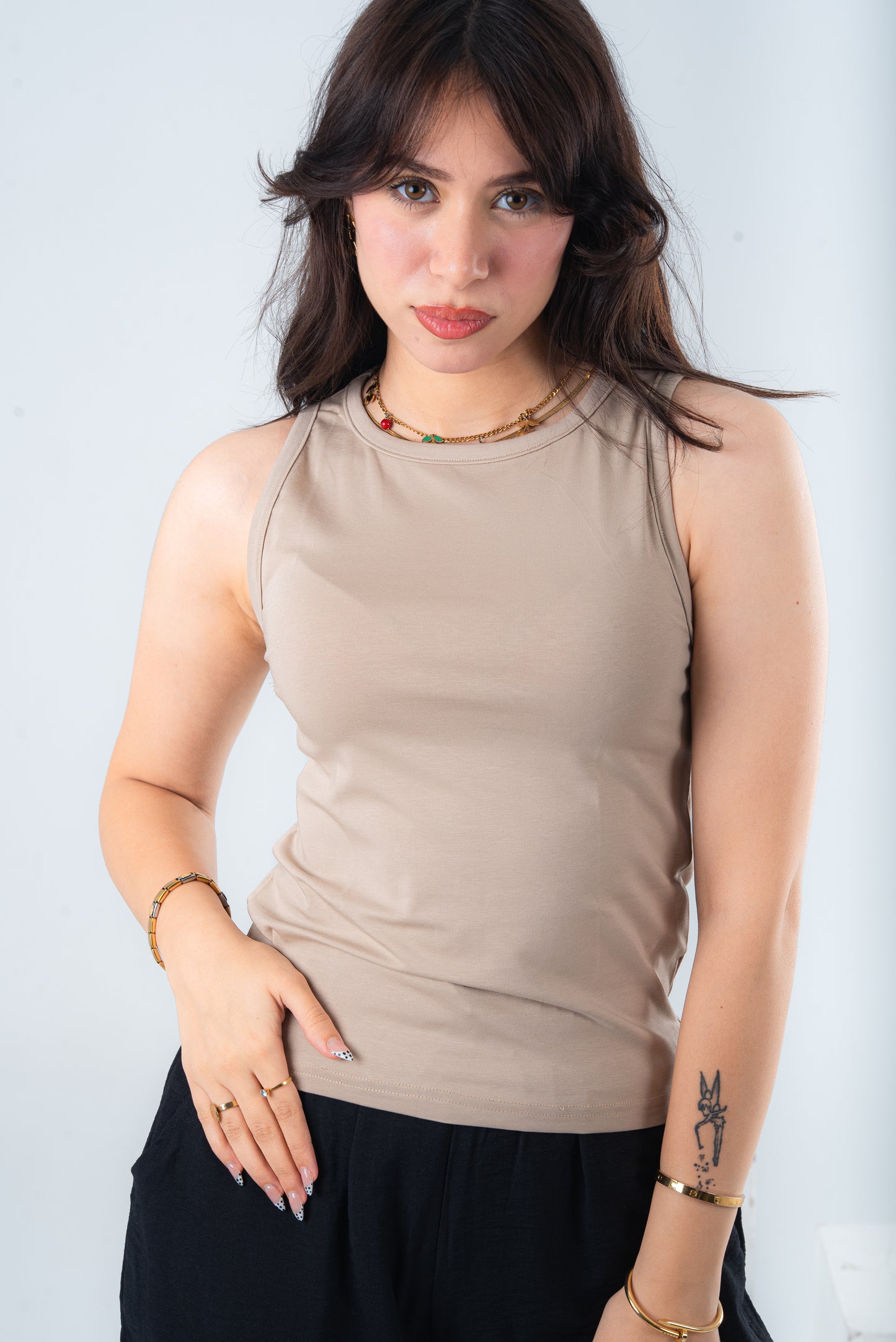 Beige tank