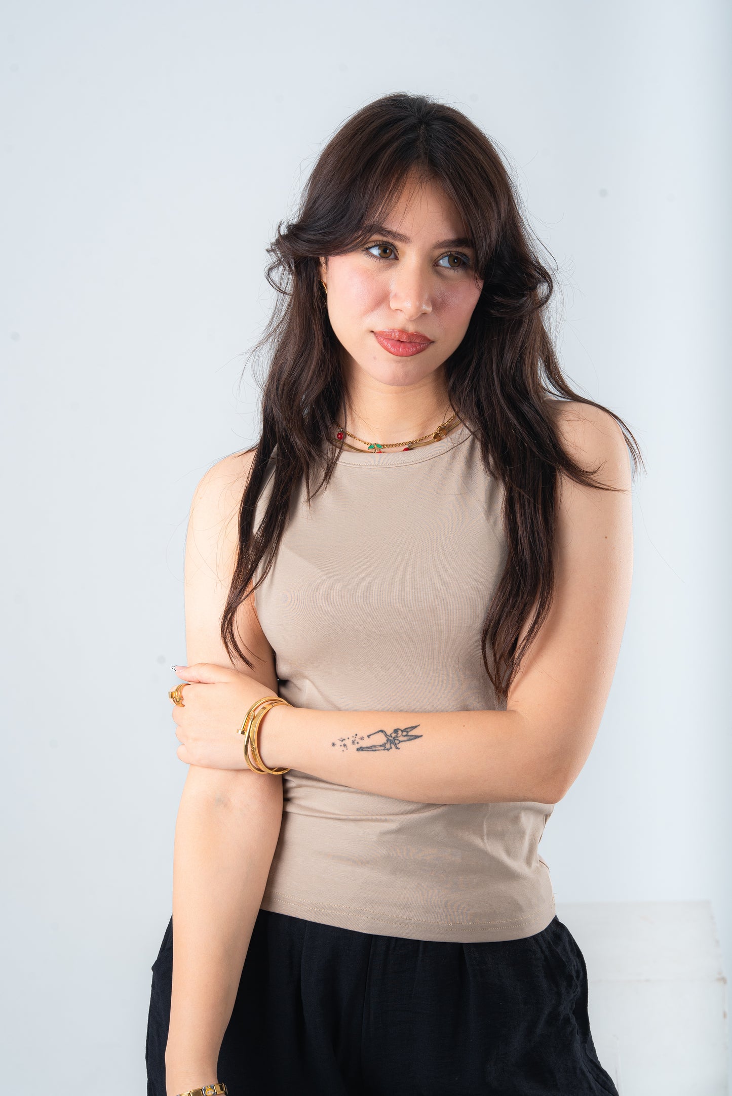 Beige tank