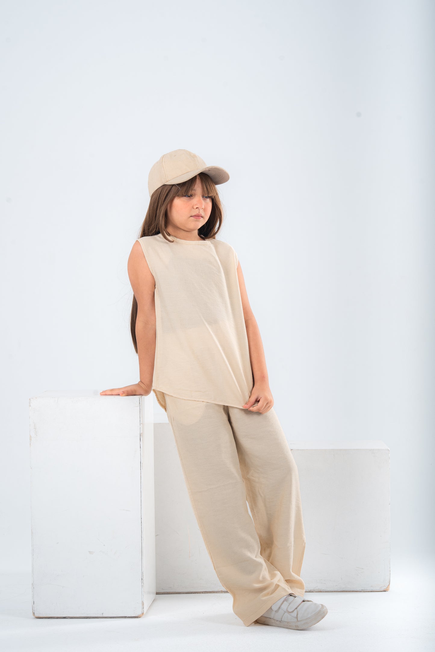 Beige Girls Set