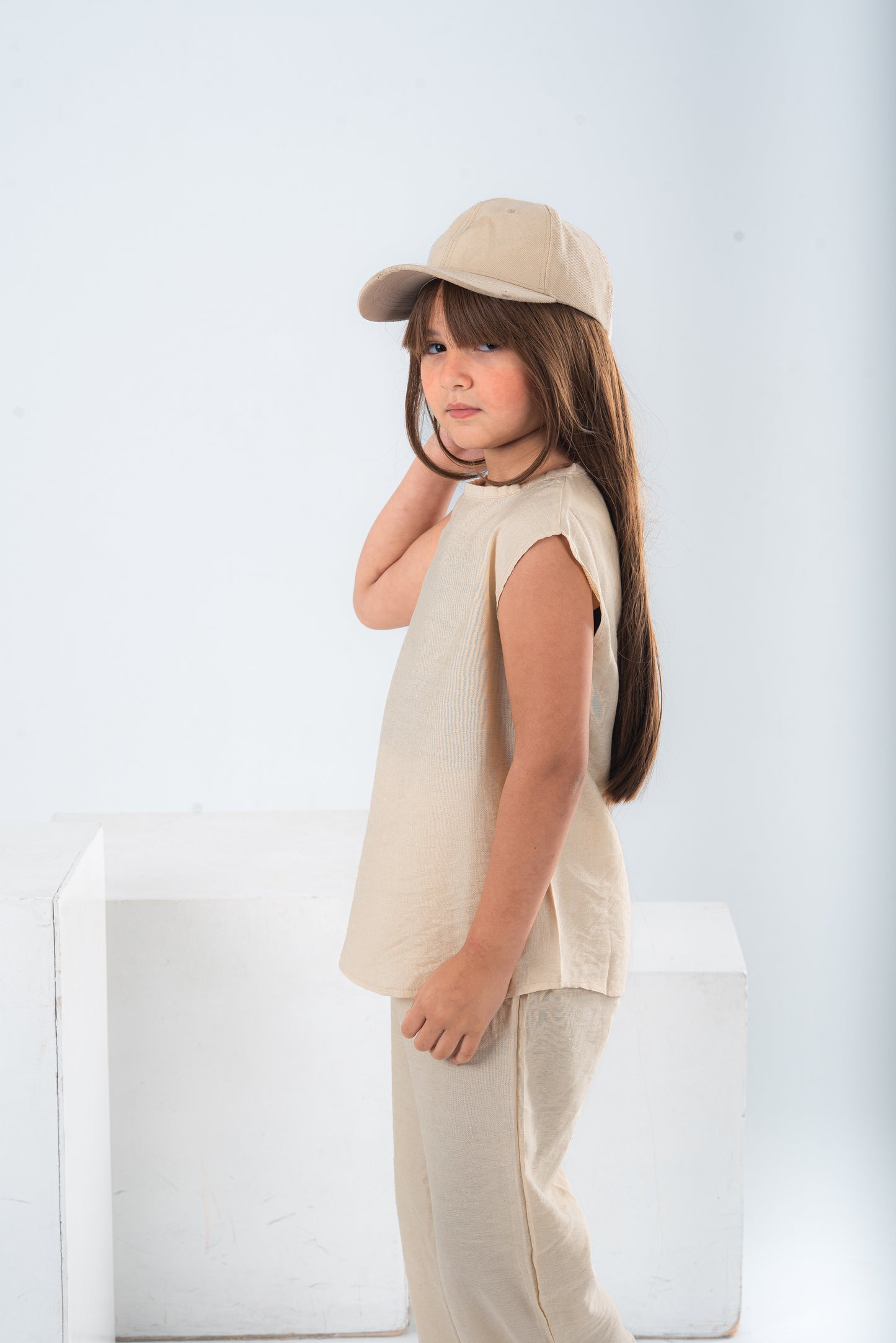 Beige Girls Set