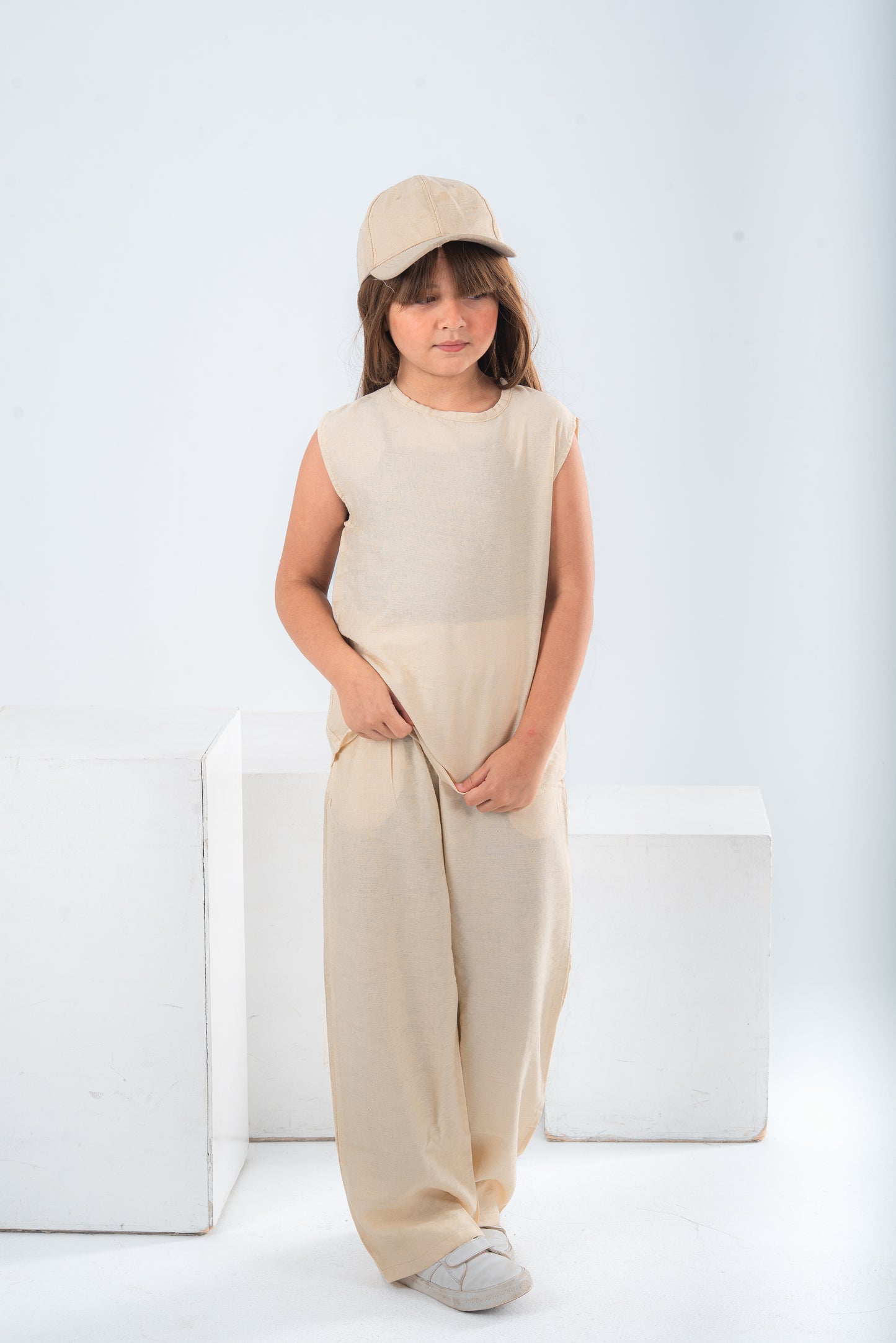 Beige Girls Set