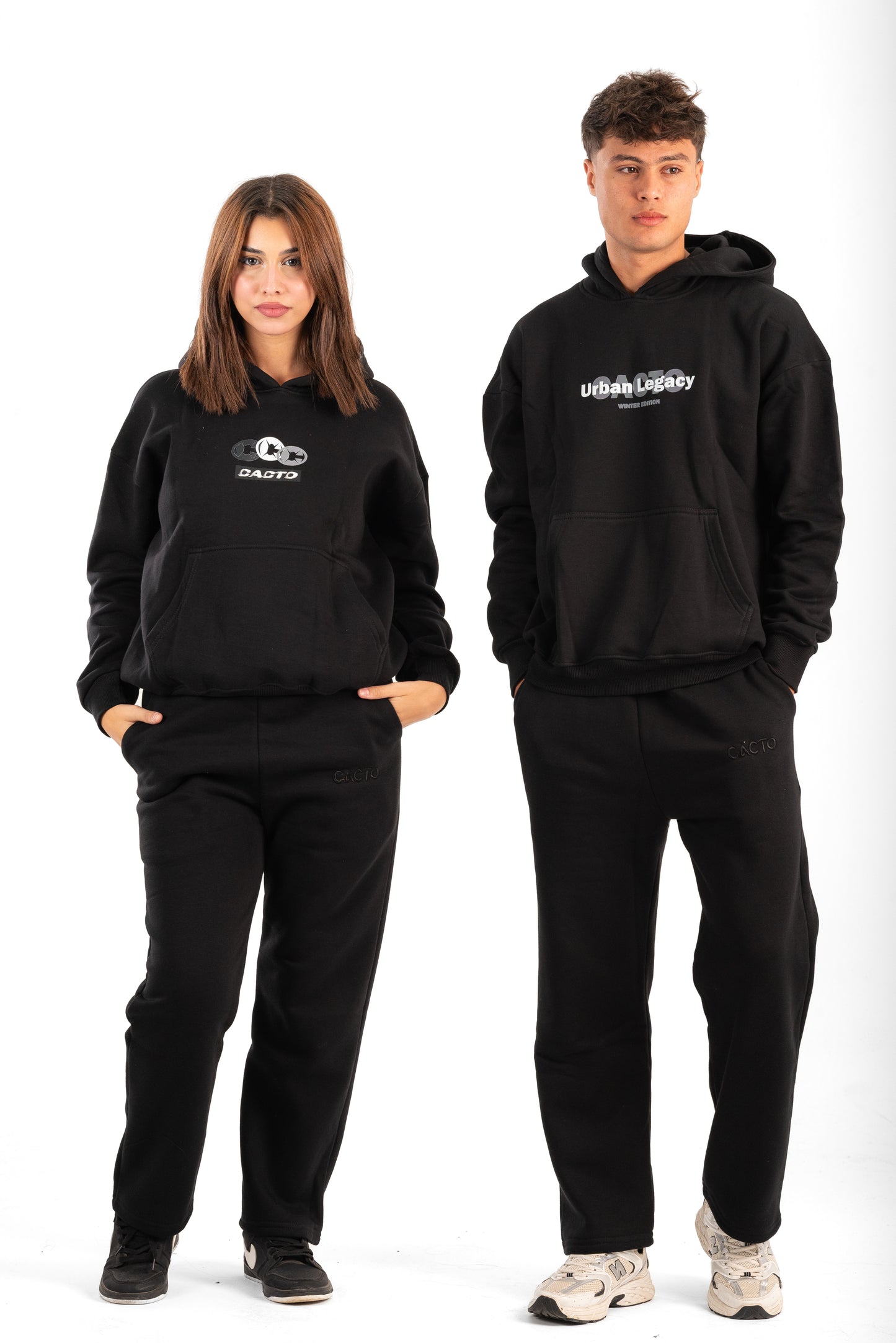 CACTO STORY  Black Printed Hoodie