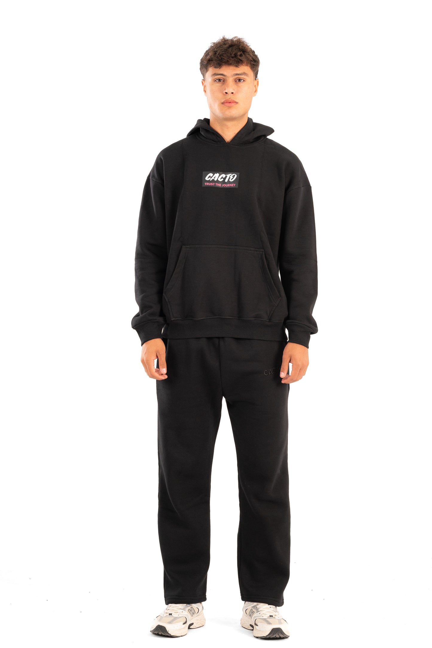 CACTO Vision Black Printed Hoodie