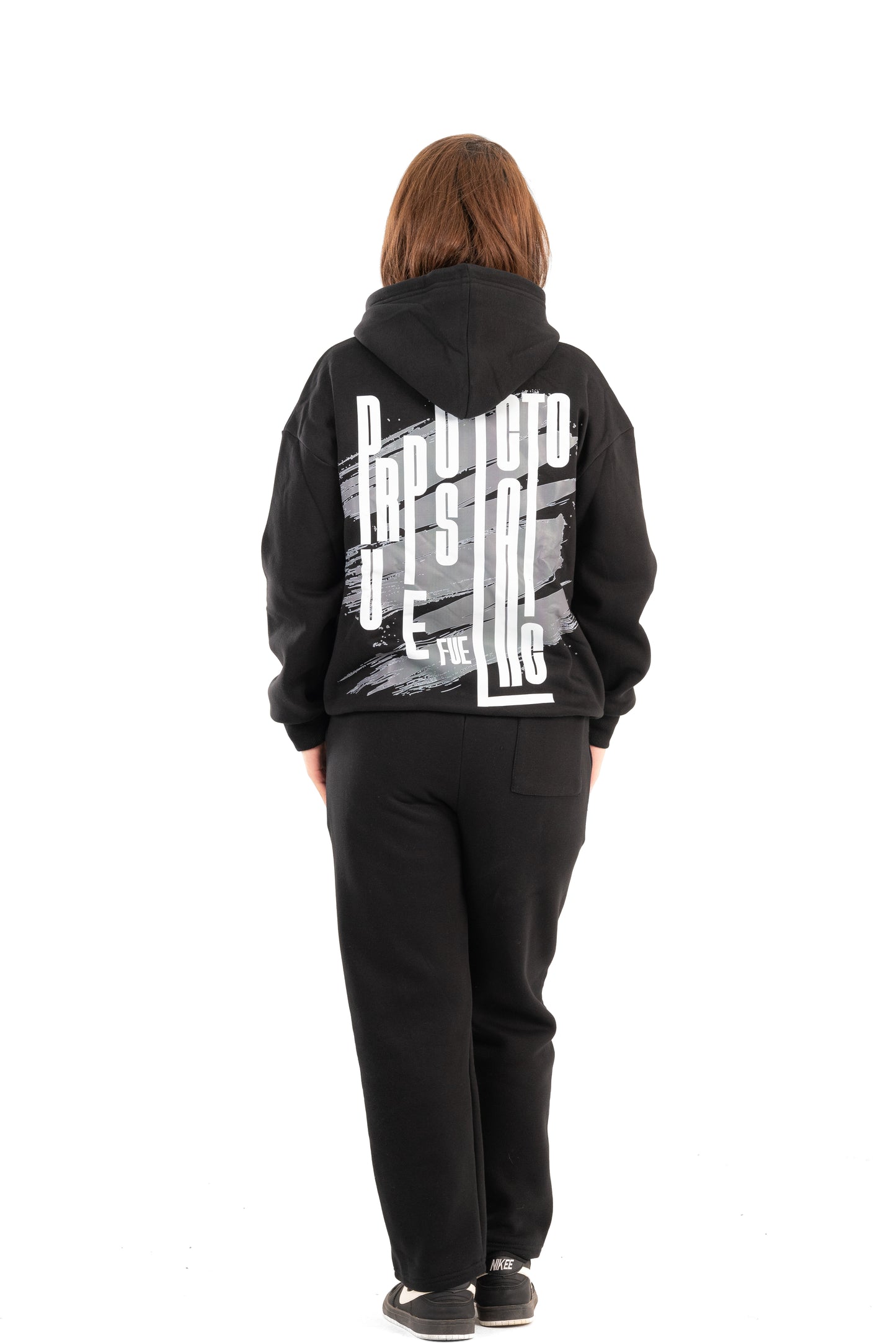 CACTO  Fuel  Black Printed Hoodie