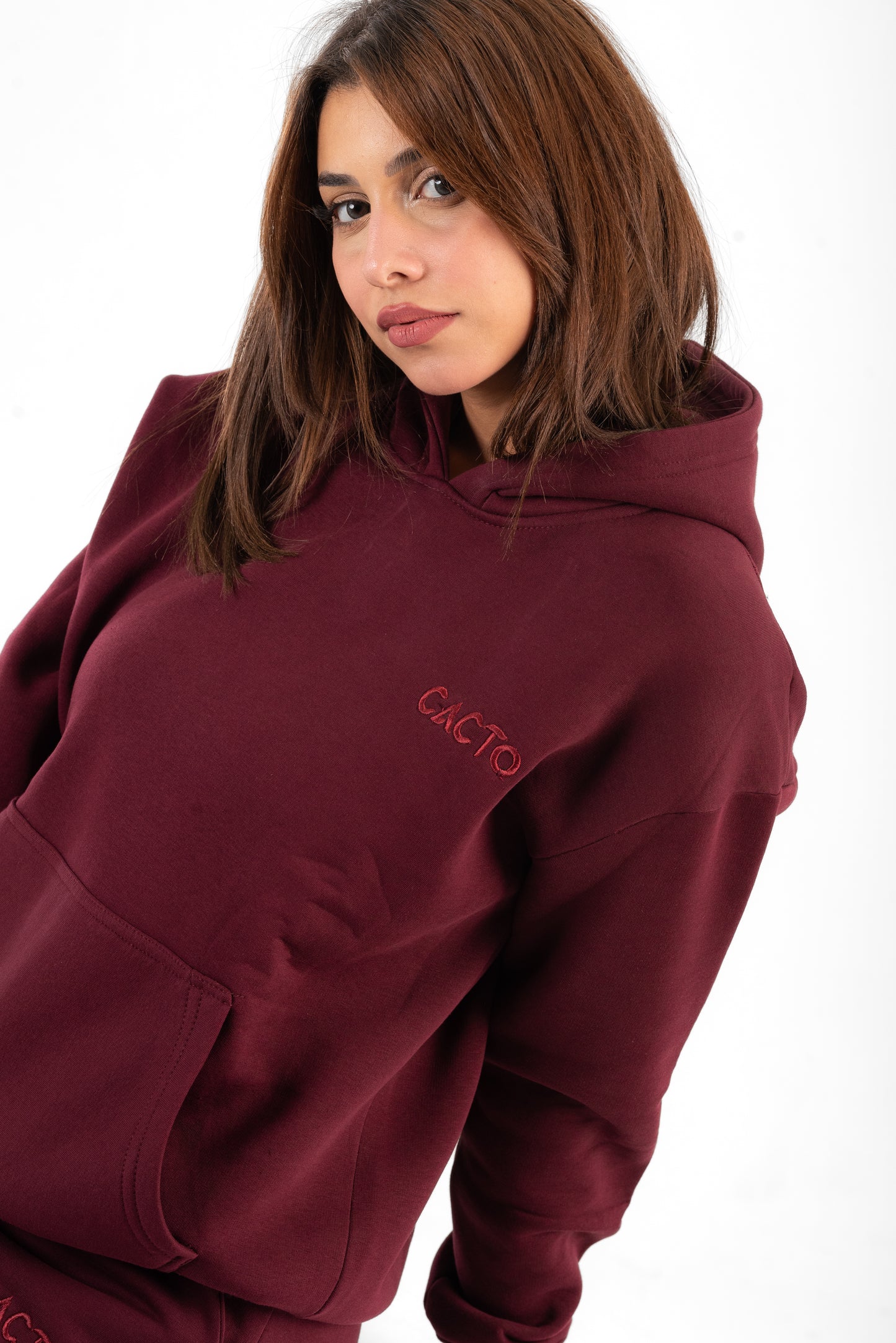 Burgundy Basic Hoodie