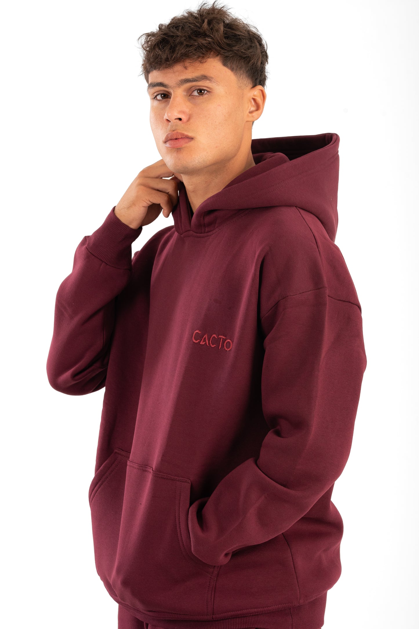 Burgundy Basic Hoodie