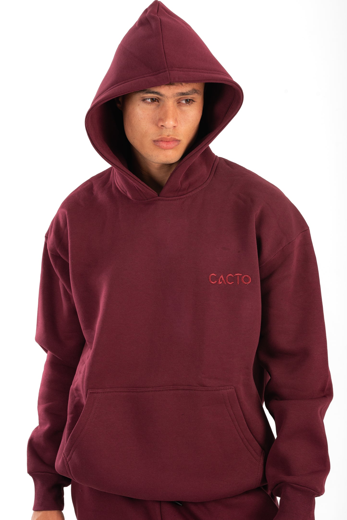 Burgundy Basic Hoodie