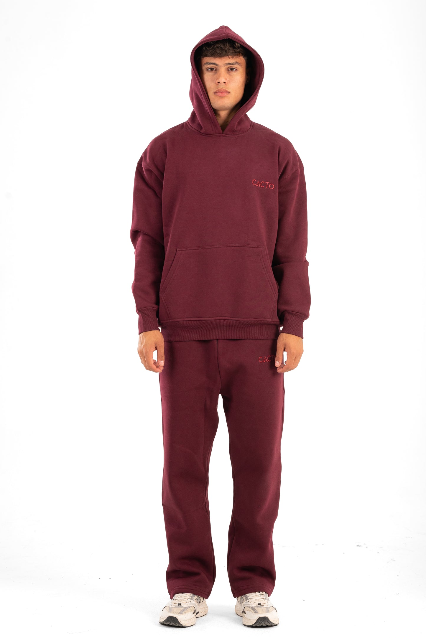 Burgundy Basic Hoodie