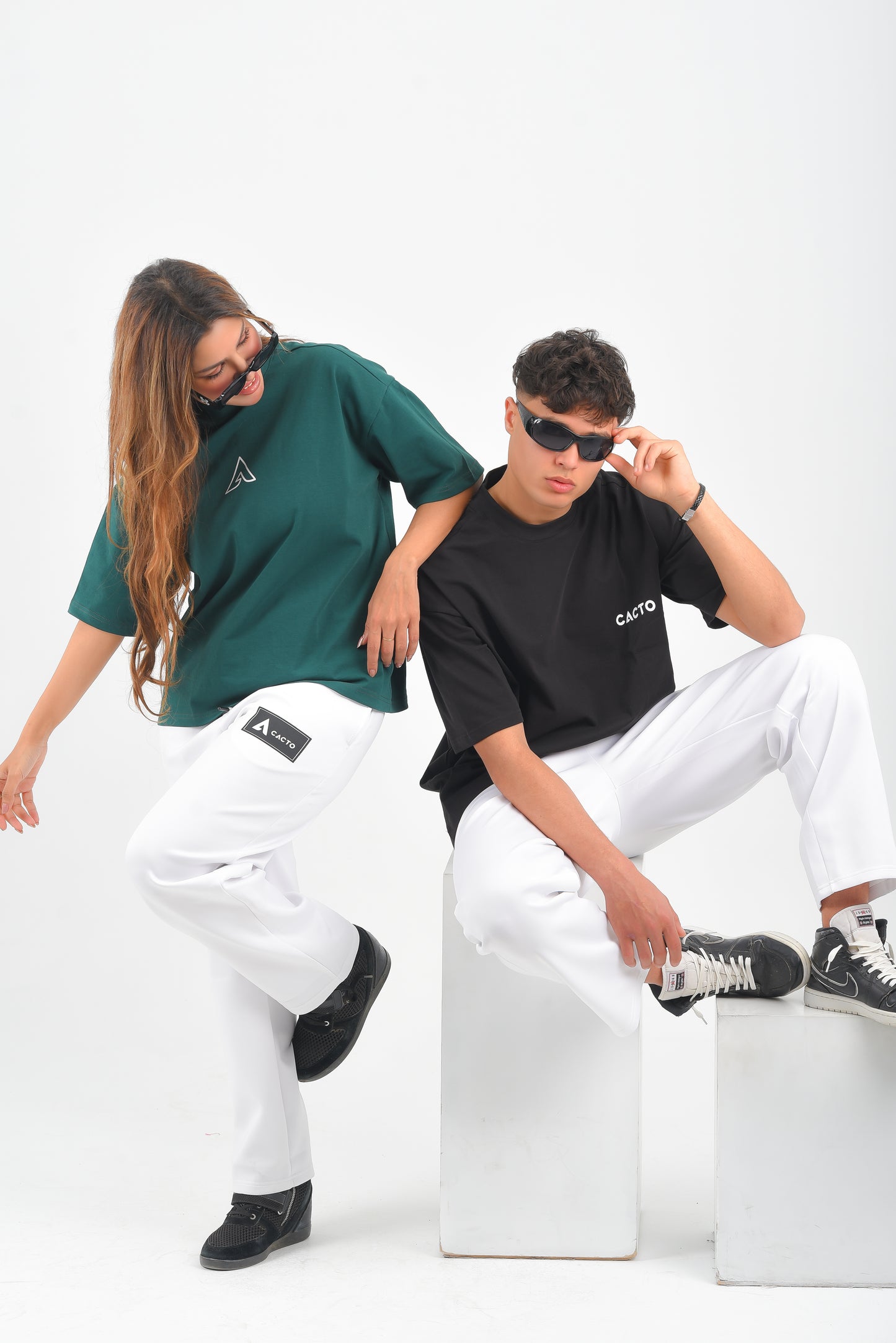 White oversized Pants