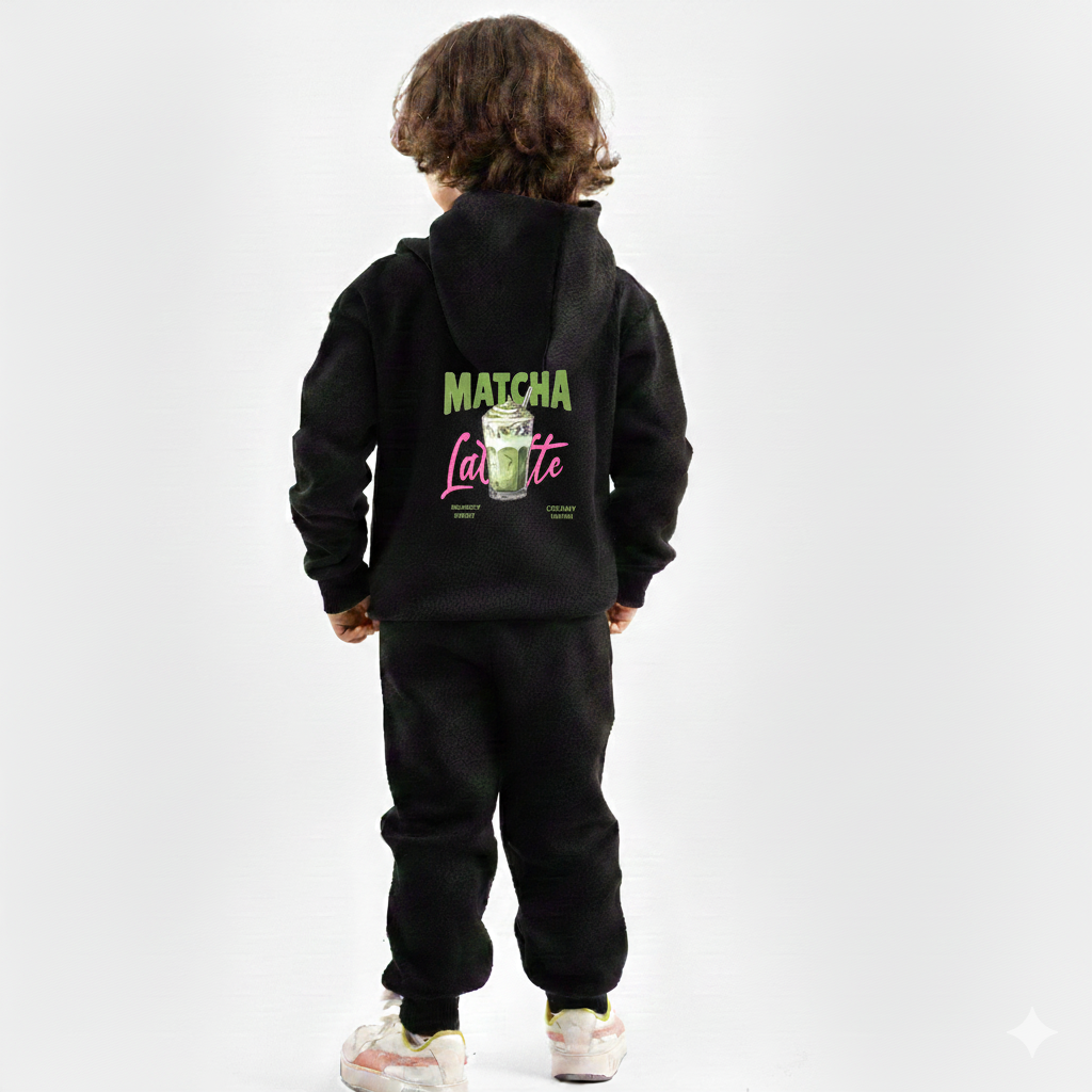 Black MATCHA LATEE KIDS SET