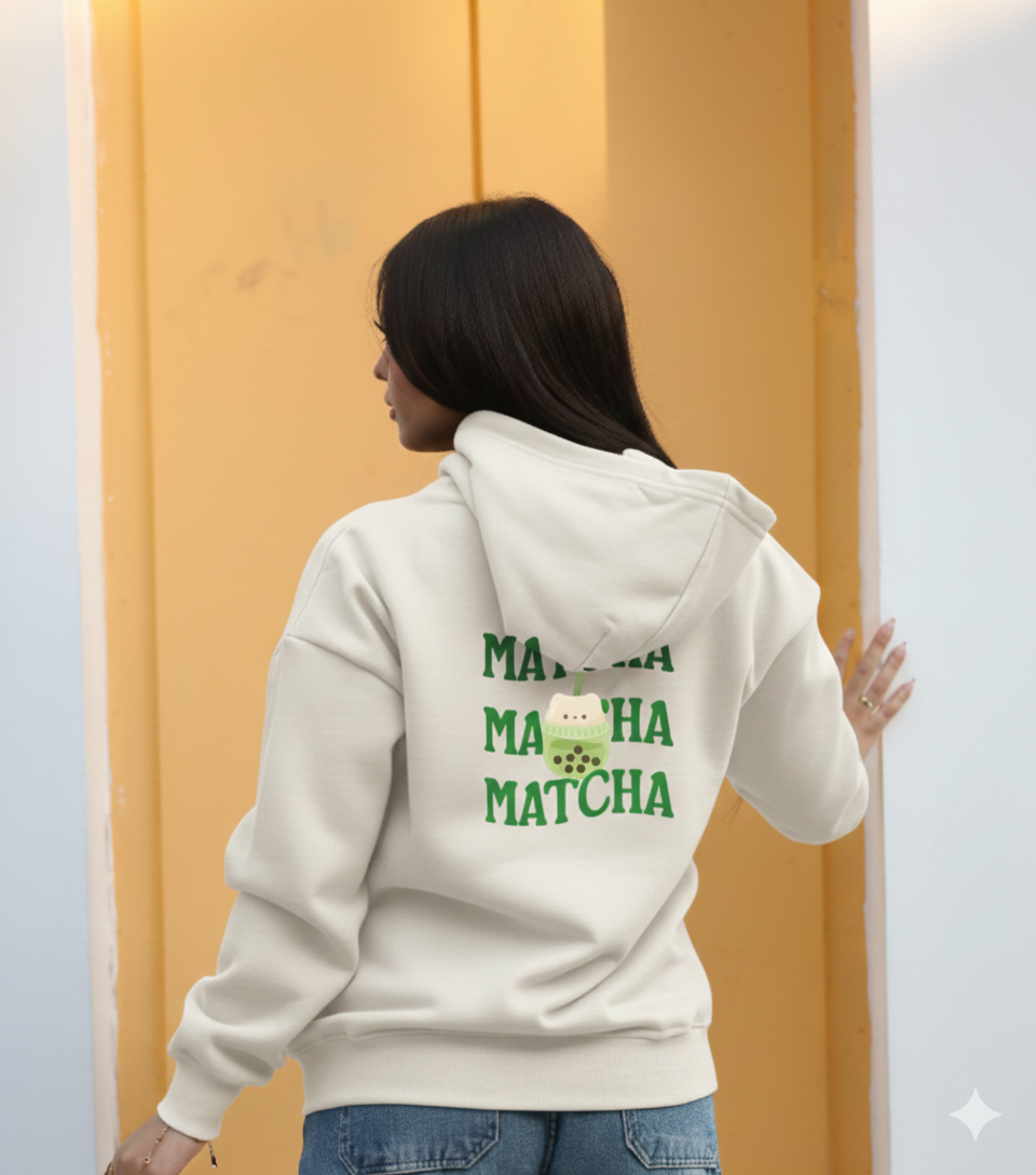 MATCHA  OFF WHITE Printed Hoodie