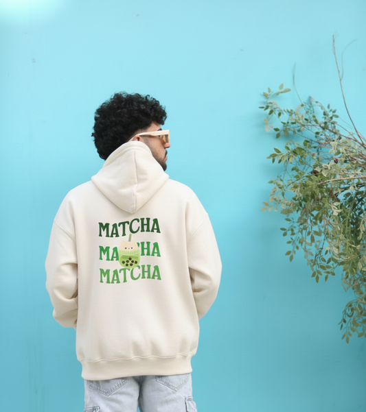 MATCHA  OFF WHITE Printed Hoodie
