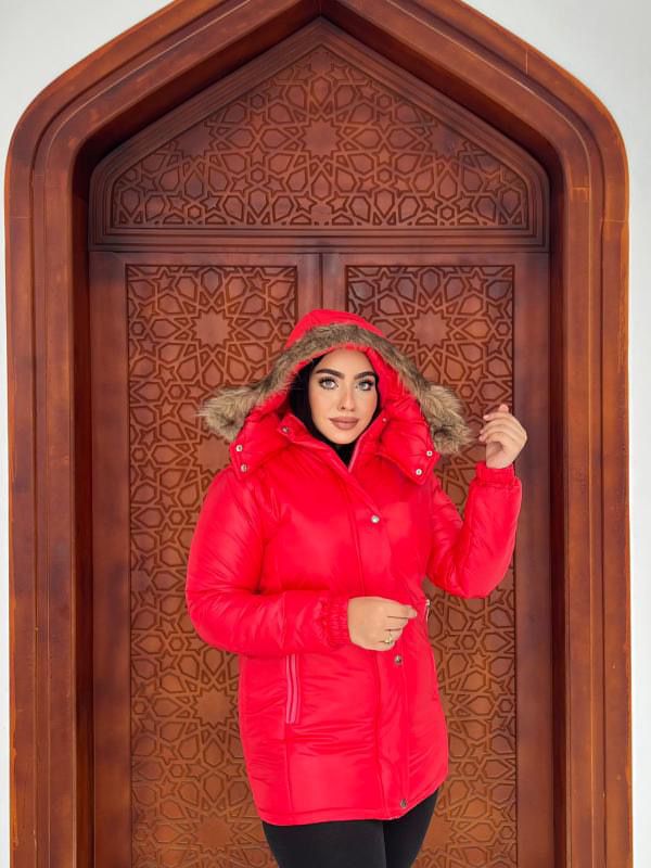 RED WATERPROOF JACKET