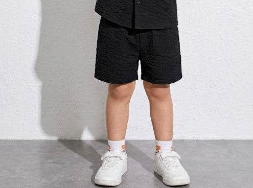 KIDS black linen short